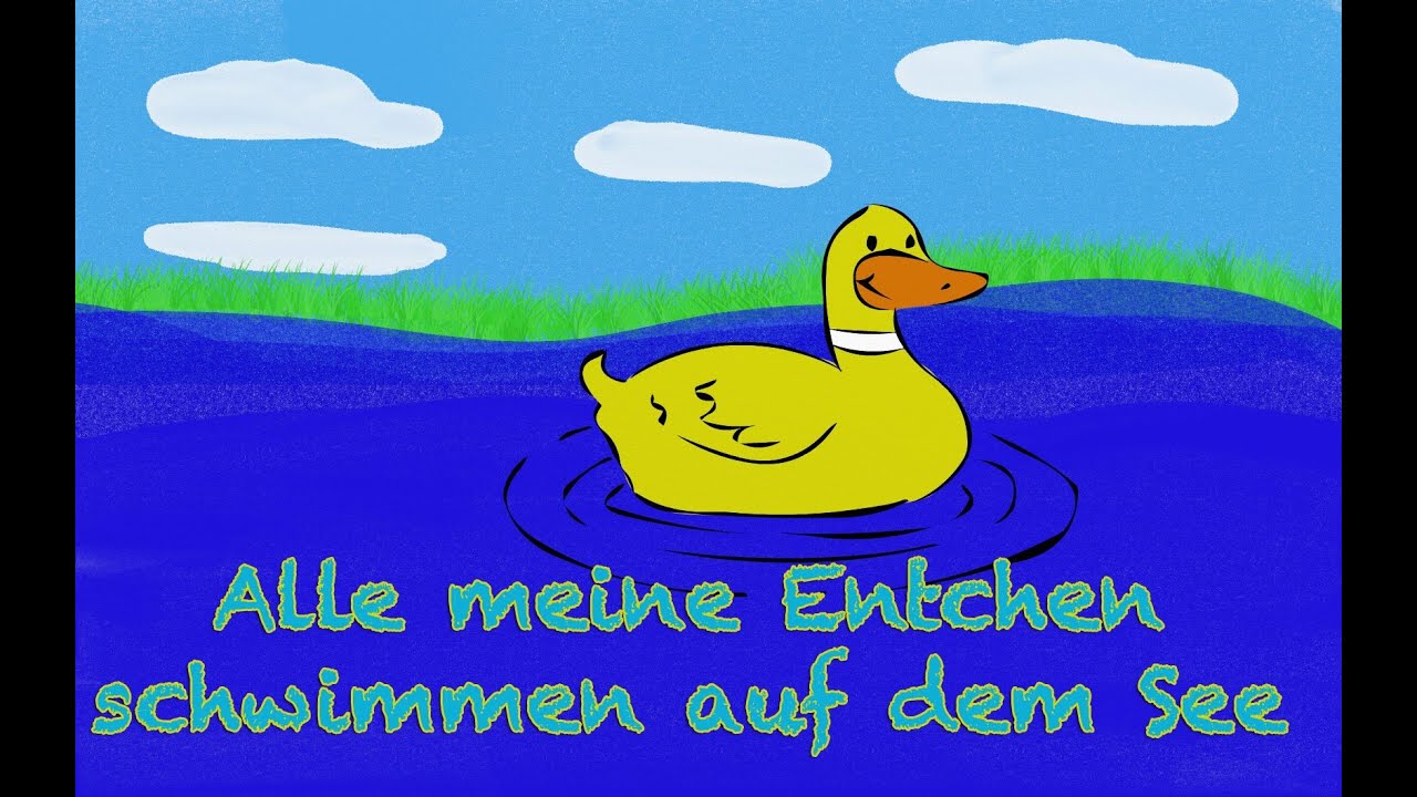 Alle meine Entchen Kinderlieder deutsch Kinderlieder zum Mitsingen