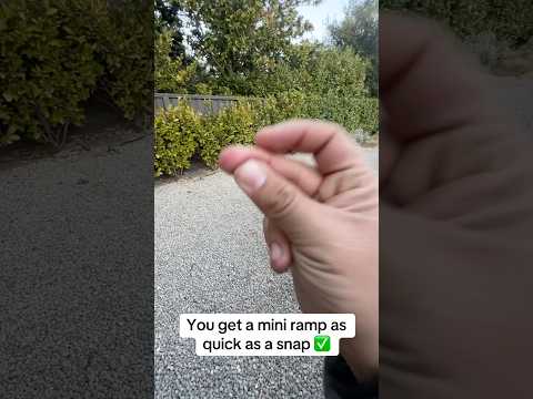 Get a mini ramp in as quick as a snap ✅