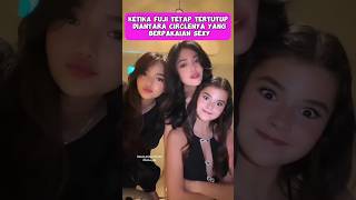 Fuji Tetap Berpakaian Tertutup Walau Maria Theodore Berpenampilan Terbuka