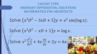 Cauchy type/ Ordinary Differential Equations/ Mathematics for Architects