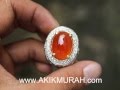 CL103 Keladen Pacitan Super Orange Tomato Chalcedony Kristal HQ