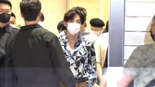 BTS V FanCam at Incheon Airport going to New York | Kim Taehyung