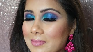 Peacock Inspired Eye Makeup