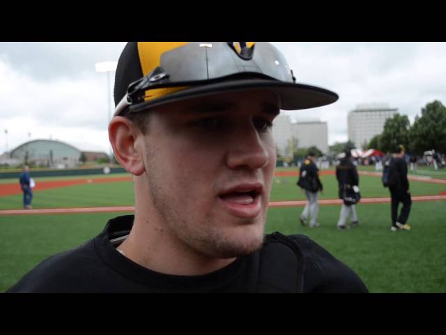 Video 2013 MVC Baseball Championship Postgame: Wichita State Pitcher Garrett Brummett (WSU 15, SIU 0)