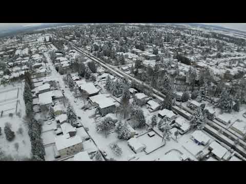 Winter Aerial View at Surrey, BC 2022