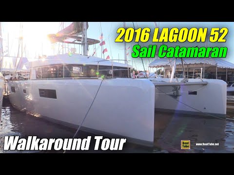 2016 Lagoon 52 Catamaran - Deck and interior Walkaround - 2015 Annapolis Sail Boat Show