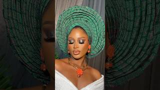 Nigerian Traditional Bridal Look Yoruba Bride Edition