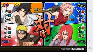 Naruto Acell 3 Gameplay Naruto Vs Sasuke Vs Sakura Vs Karin