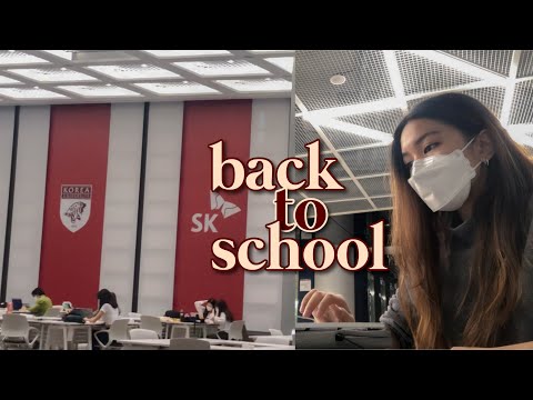 uni vlog / first week of classes in my second semester at korea university!
