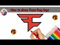 How to draw faze rug logo and faze clan logo. Step by step. Full tutorial. #howtodrawfazeruglogo.