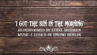 Watch Irving Berlin I Got The Sun In The Morning video