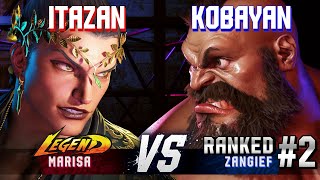 Sf6 Itazan Marisa Vs Kobayan Ranked Zangief High Level Gameplay