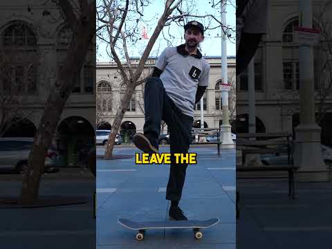 How to heel flip the EASY way!  #skateboarding #brailleskateboarding #skateboard