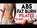 ABS FAT BURN PILATES WORKOUT 🔥 Tone & Sculpt a Flat Stomach | 10 min