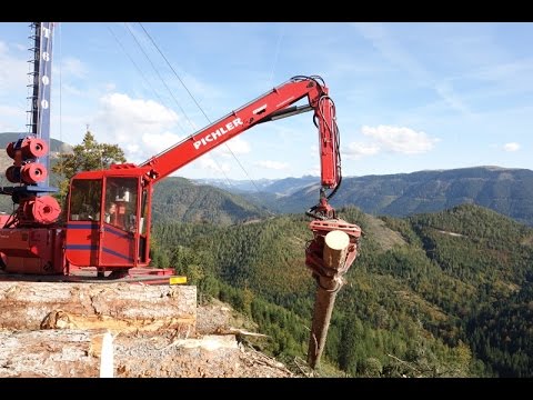 Lanovka na približovanie dreva Lanovka na približovanie dreva