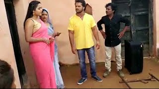खेसारीलाल यादव और काजल राघवाणी की LIVE शूटिंग । FULL MASTI ON SET | BHOJPURI FILM 2017