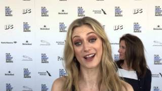 Marin Ireland ("Glass Chin") chats on the Independent Spirit Awards red carpet