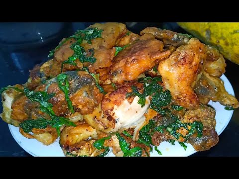 Ếch chiên lá lốt ếch chiên giòn