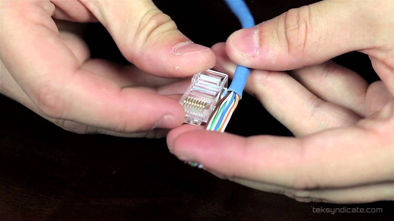How To Make RJ45 Network Patch Cables - Cat 5E and Cat 6 - YouTube