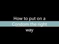 How to put on a Condom on your Penis [Sexual Education] [Instruction Video]