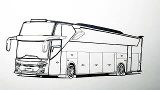 Bus Jb 3, Cara Menggambar Bus Jb3,Bus Telolet Basuri