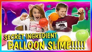 SECRET INGREDIENT BALLOON SLIME | We Are The Davises