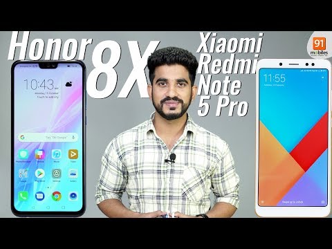 Honor 8X vs Xiaomi Redmi Note 5 Pro: Comparison