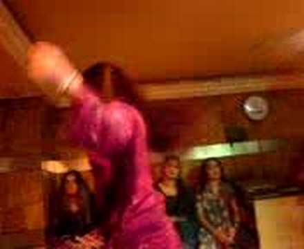  girl dancing to a popular bollywood track in one of Dubai's clubs