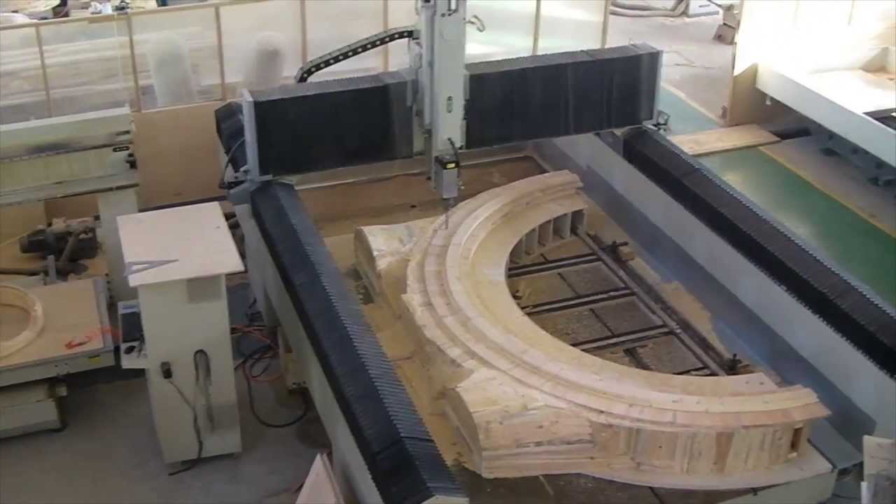 3axis 5-axis cnc wood moulder router - YouTube