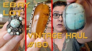 Diggin' with Dirty Girl S10E9 Vintage Haul #180 Big Ebay Jewelry Lot - Did I Do Good?