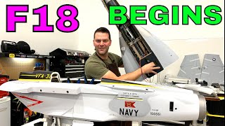 F-18 HORNET BUILD BEGINS - SKYMASTER 1/6th Scale Twin Turbine