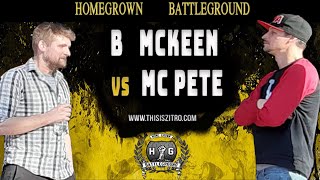 M.C. Pete vs B. McKeen | Hosted by Tu Sabe & J Ryder | Homegrown Battleground #NWO