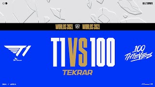 T1 (T1) vs 100 Thieves (100) Maçı | Worlds 2021 Grup Aşaması 5. Gün
