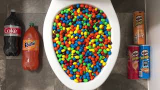 Will It Flush? - Coca Cola, Fanta, Mirinda Balloons, And Pringles