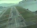 Cockpit Video daytime landing Hong Kong Kai Tak Airport 香港  啟德機場 full approach