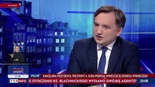 Gość Wiadomości. Minister Sprawiedliwości Zbigniew Ziobro