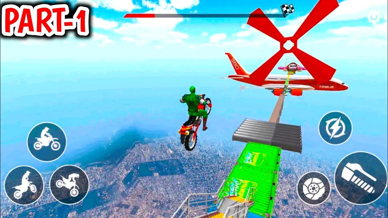 Mega Ramp Bike Stunt Game 3D Gameplay Walkthrough Part-1 Mega Ramp Bike Stunt Game 3D Gameplay Walkthrough Part-1