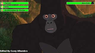 Tarzan Vs. Kerchak With Healthbars