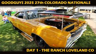 Beautiful Goodguys 2025 Car Show 27Th Colorado Nationals Day 1 Street Rods Muscle Cars & Custom Cars