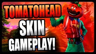 New Tomatohead Skin Gameplay In Fortnite Battle Royale