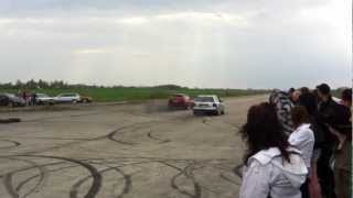 Audi A6 C5 2.5 Tdi Vs Vw F 3 1.9 Tdi Turbochip Drag Race 05.05.2012, Jēkabpils