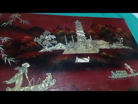 tranh sơn mài cẩn ốc
