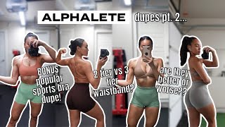 ALPHALETE AMPLIFY DUPES ROUND 2 | new collection, different waistband, popular s