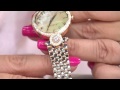 Ecclissi Facets Stainless Steel 2.50 ct tw Morganite & Zircon Watch with Antonella Nester