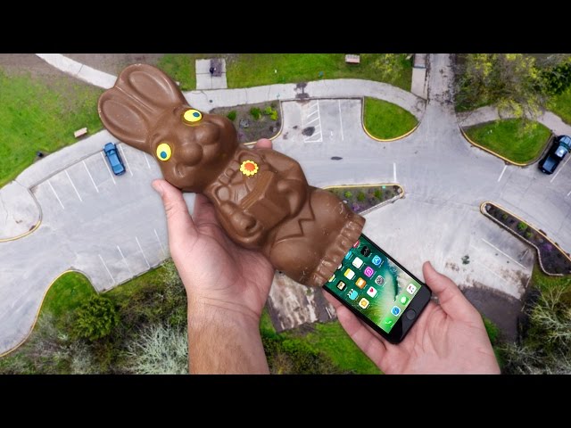 An iPhone And Chocolate Easter Bunny Experiment - Video