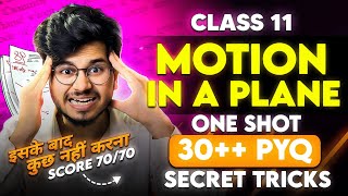 Motion In A Plane Numericals One Shot Cl 11 Physics Pyq Motion In A Plane Imp Questions