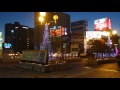 宇都宮駅前のイルミネーションと餃子像