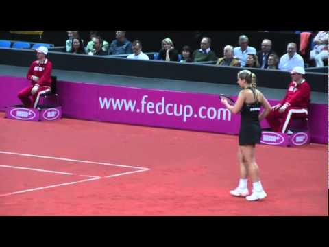 Sabine Lisicki vs． Christina McHale FED CUP @ Porsche テニス Grand Prix 2011