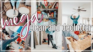 MEGA EXTREME CLEAN AND DECLUTTER WITH ME | CLEANING MOTIVATION | KONMARI CLEAN A