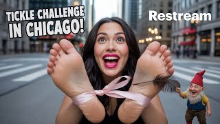 Tickle Feet Challenge In Chicago Pink Lips & Ticklish Foot Women In The Windy City